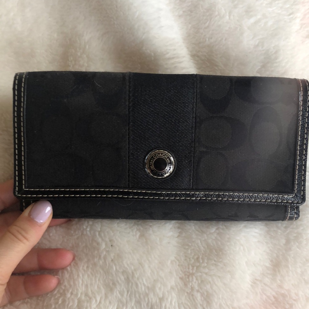 Black coach wallet